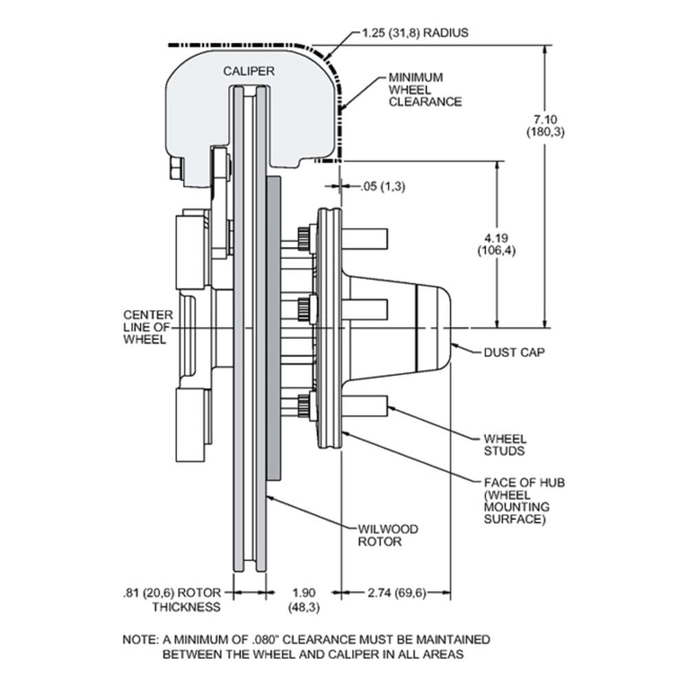 12.19" FDLI Kit, Front, Drill-Zinc