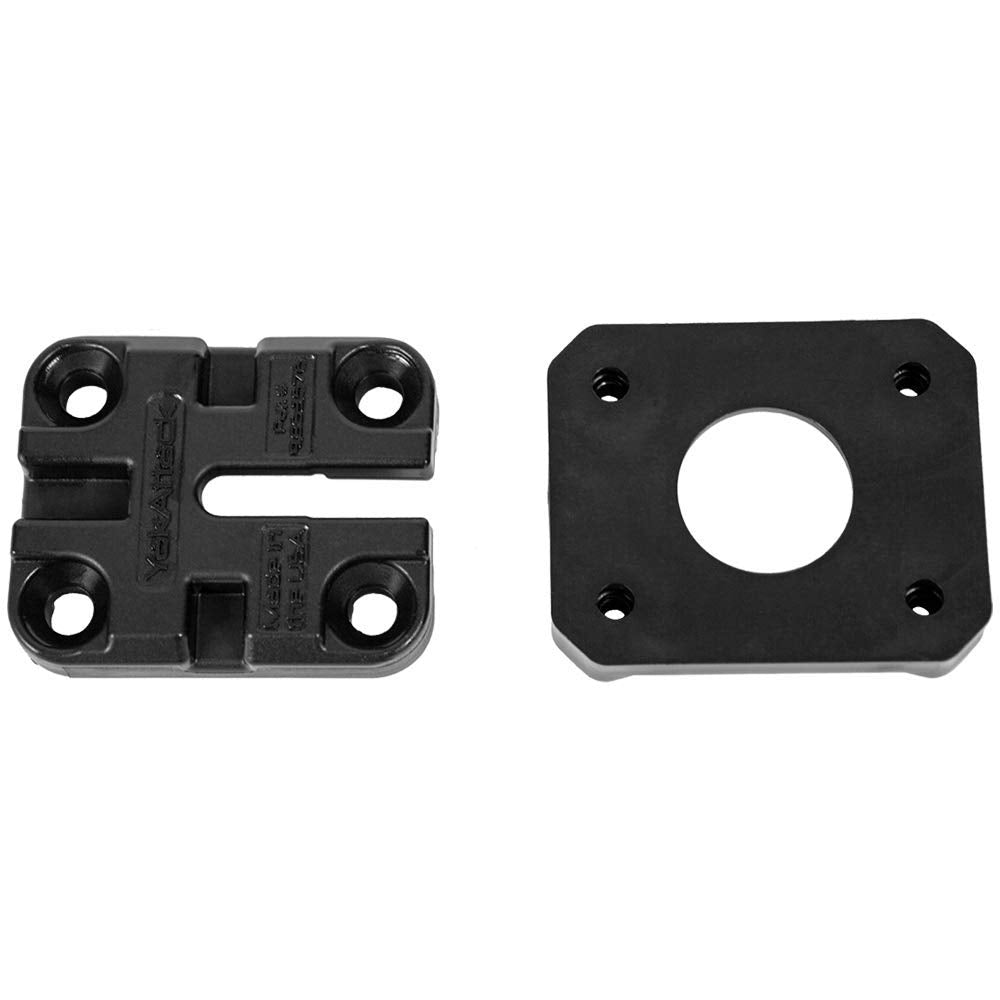 MightyMount II YakAttack with FullBack Backing Plate | Low Profile Kayak Accessory Mount with Hardware | Compatible with LockNLoad Rod Holders, Fish Finder Mounts & T-Bolt Accessories | Made in USA