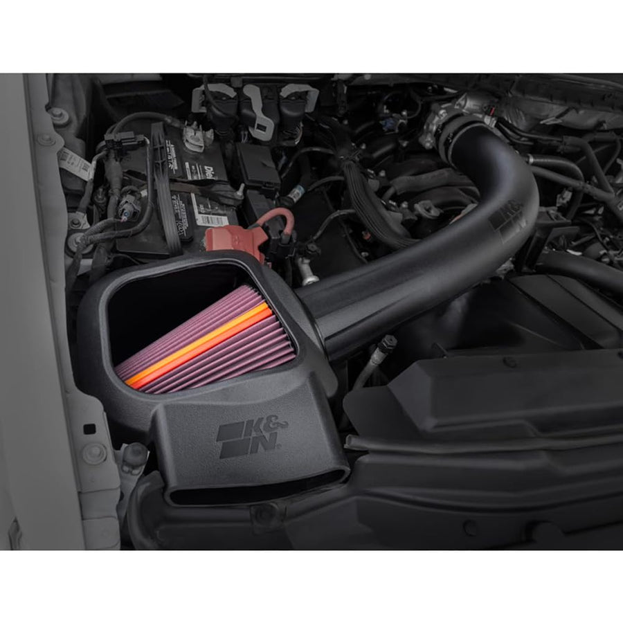NextGen K&N Cold Air Intake System: High-Flow Cotton Filter: Compatible with 2020-2022 Ford: F250, F350, 50-2593