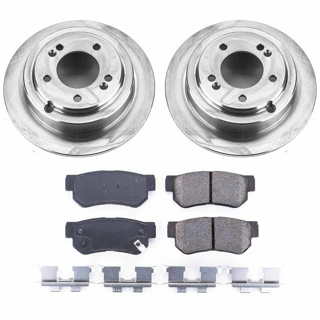 Power Stop KOE5917 Rear Replacement Brake Kit-OE Brake Rotors & Ceramic Brake Pads For Kia Amanti 2004-2006 [Model Specific]