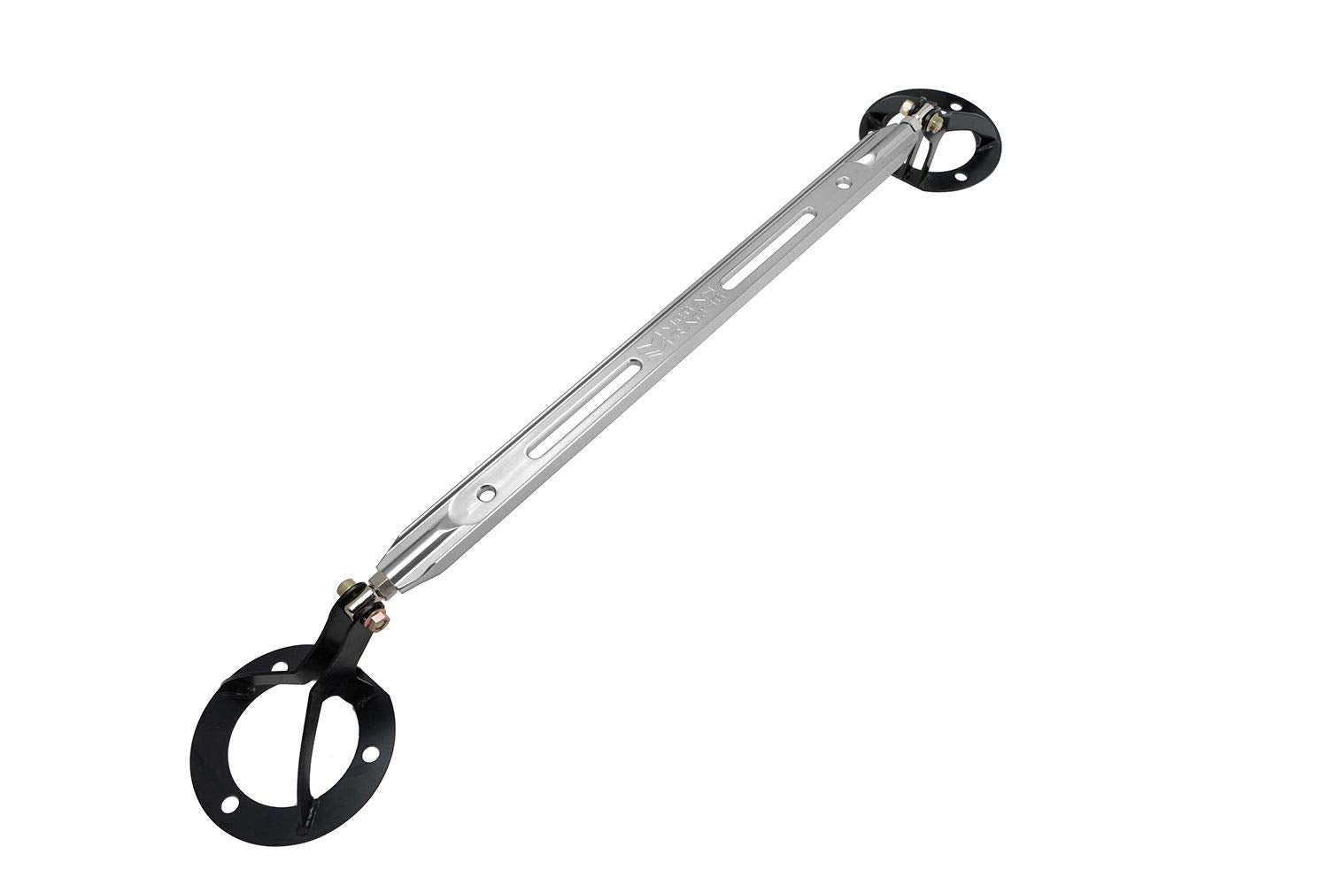 Megan Racing Polished Strut Bar - MR-SB-TS8692FU-P Front Up - Supra 86-92