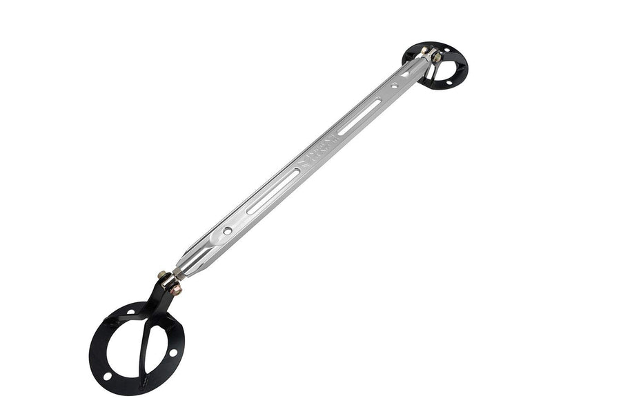 Megan Racing Polished Strut Bar - MR-SB-TS8692FU-P Front Up - Supra 86-92