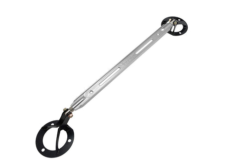 Megan Racing Polished Strut Bar - MR-SB-TS8692FU-P Front Up - Supra 86-92