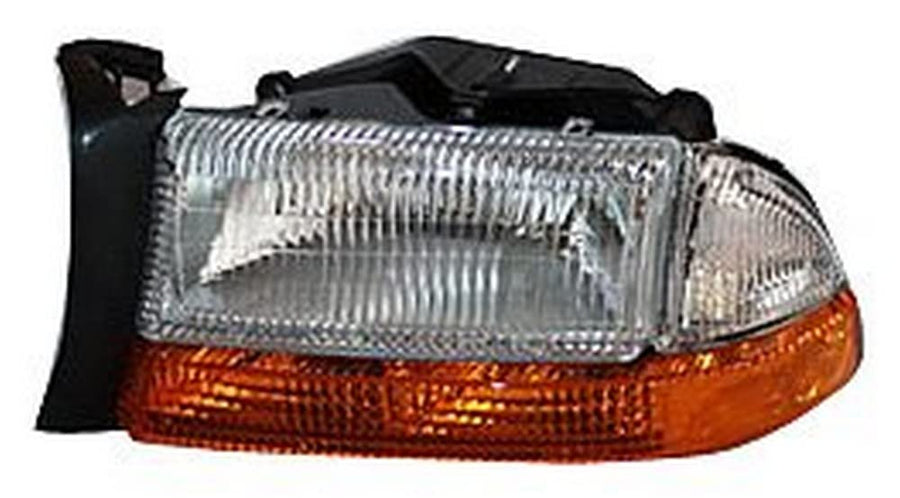 Left TYC Headlight Assembly Compatible with 1997-2004 Dodge Dakota