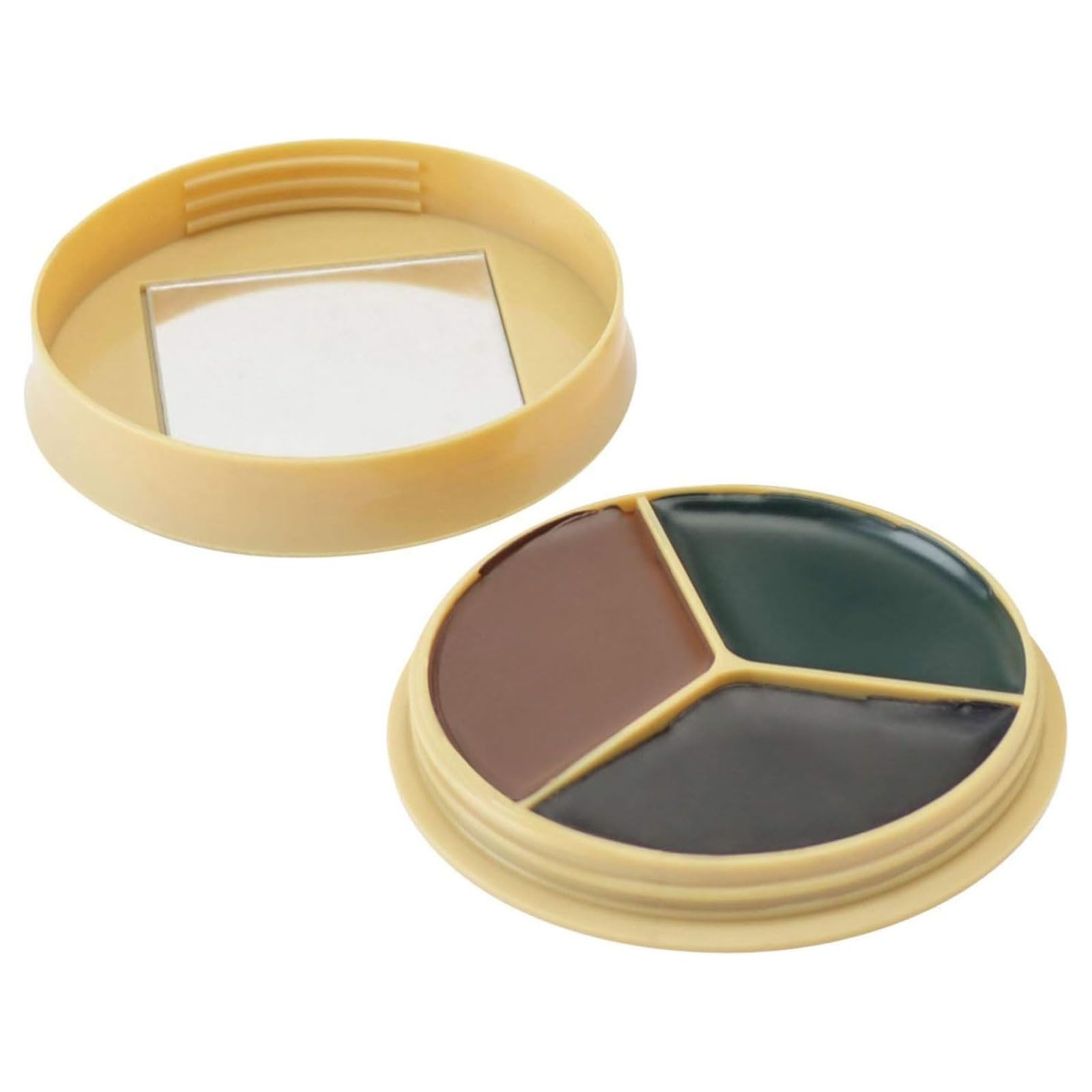 Camo Face Paint Kit HME with Mirror - Long-Lasting Non-Glare Easy-to-Use Concealment Makeup for Hunting in Compact Case, 3 Colors