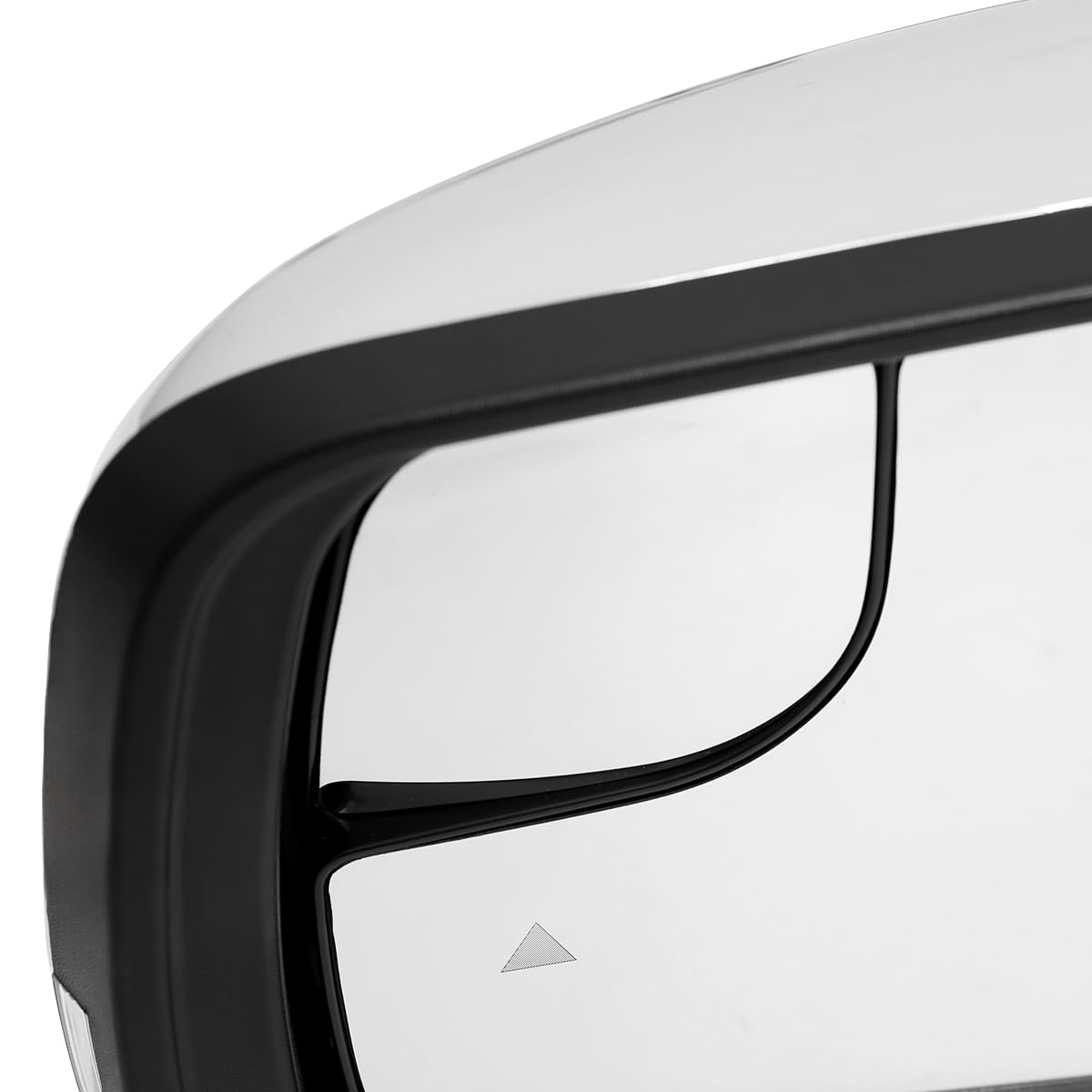 Chrome Spec-D Tuning Power Heated + LED Signal + Blind Spot Monitor BSM Left Driver Side Mirror Compatible with 2019-2024 Ram 1500