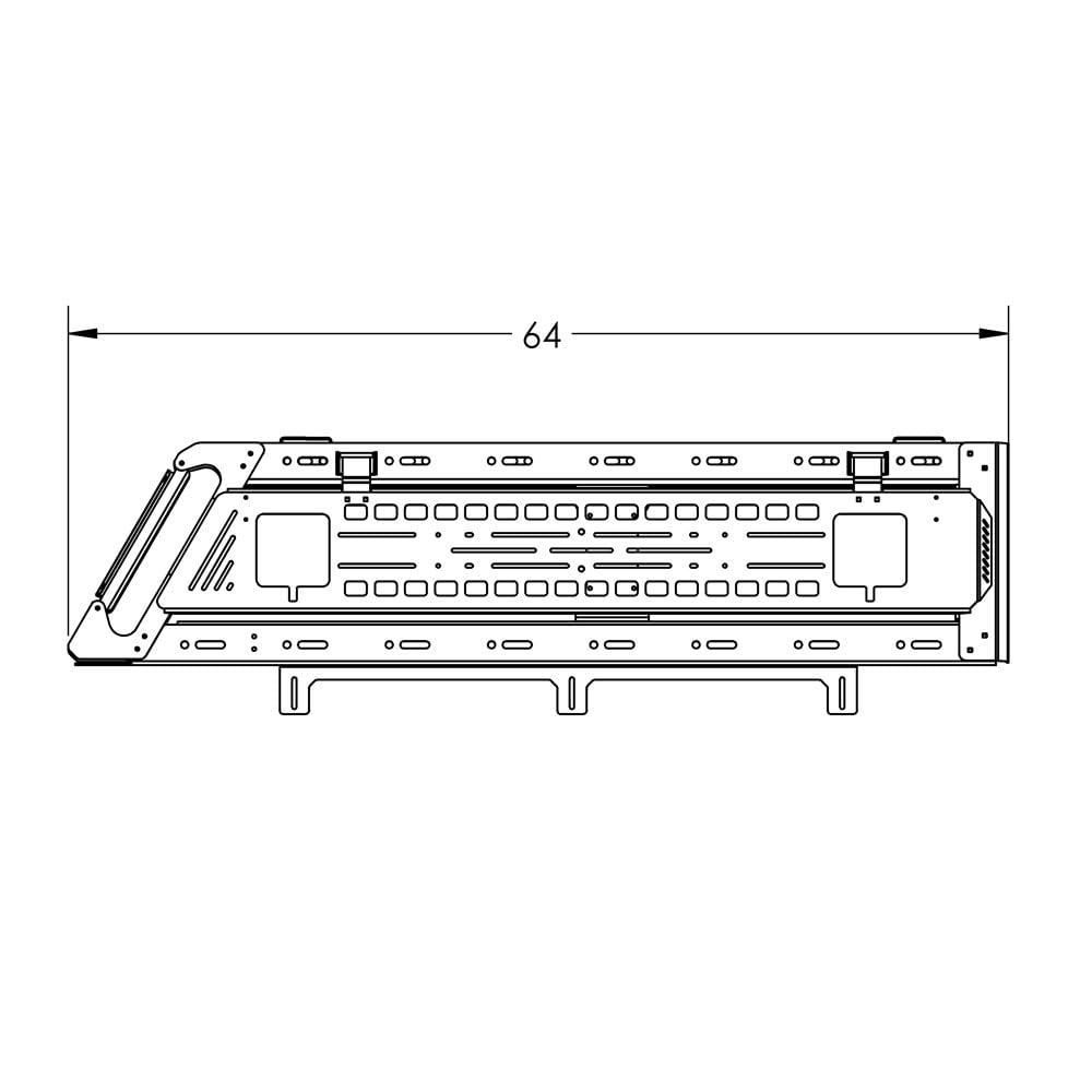 Overland Rack Rock Slide Engineering Basic Edition For 20-25 Jeep Gladiator