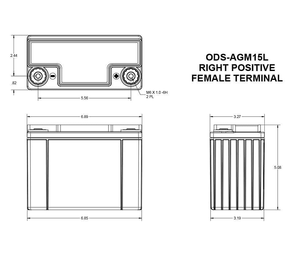 Extreme Series Odyssey Battery, AGM