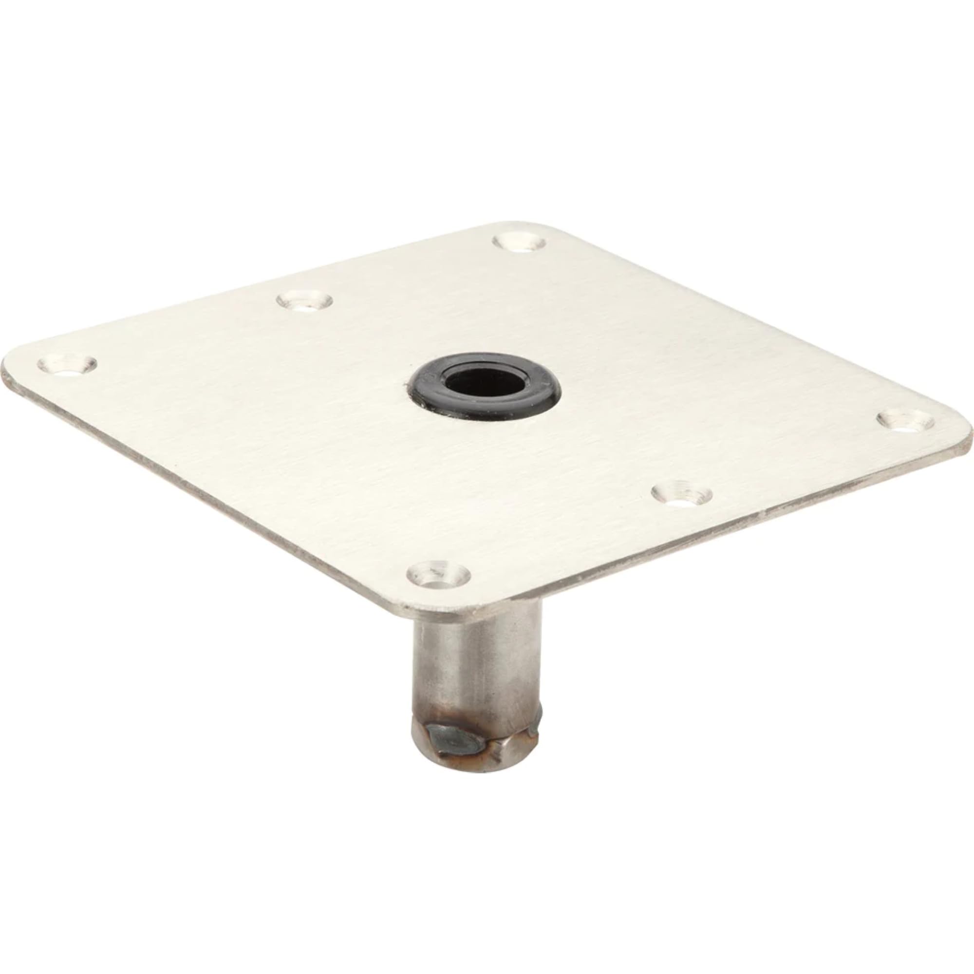 Attwood Lock'N-Pin LandNSea 3/4-Inch All Stainless Steel Pin Bases 7"x7", No Thread, Acetal Ring Adult Unisex