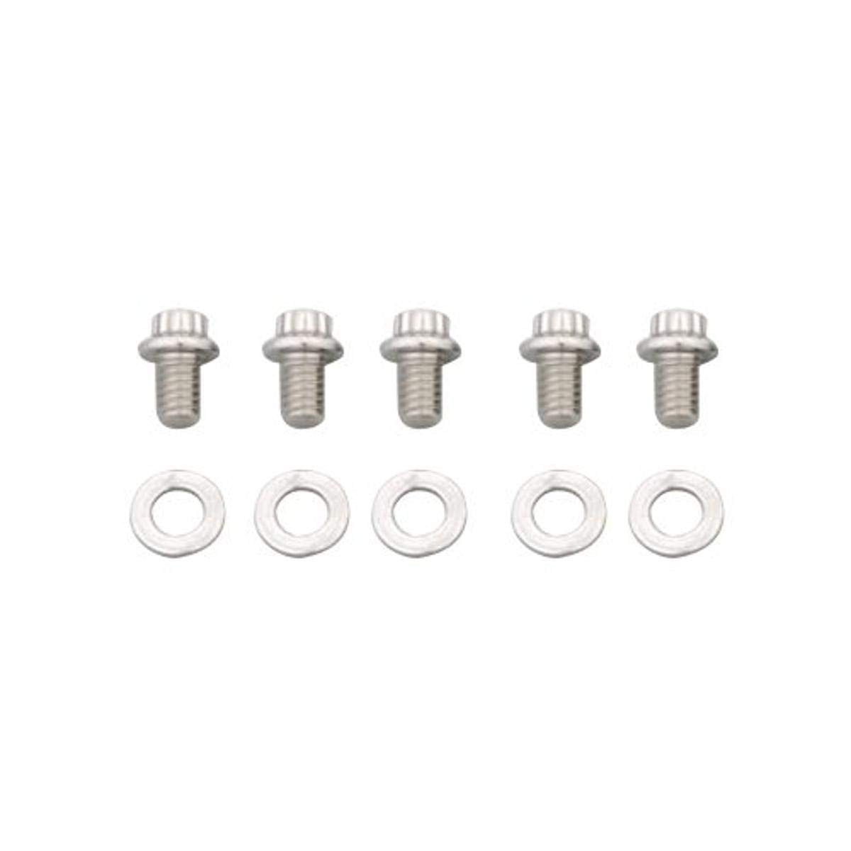 ARP 3/8-16" RH Thread 0.500" UHL 12-Point Stainless Steel Bolt with 3/8" Socket and Washer, (Set of 5)