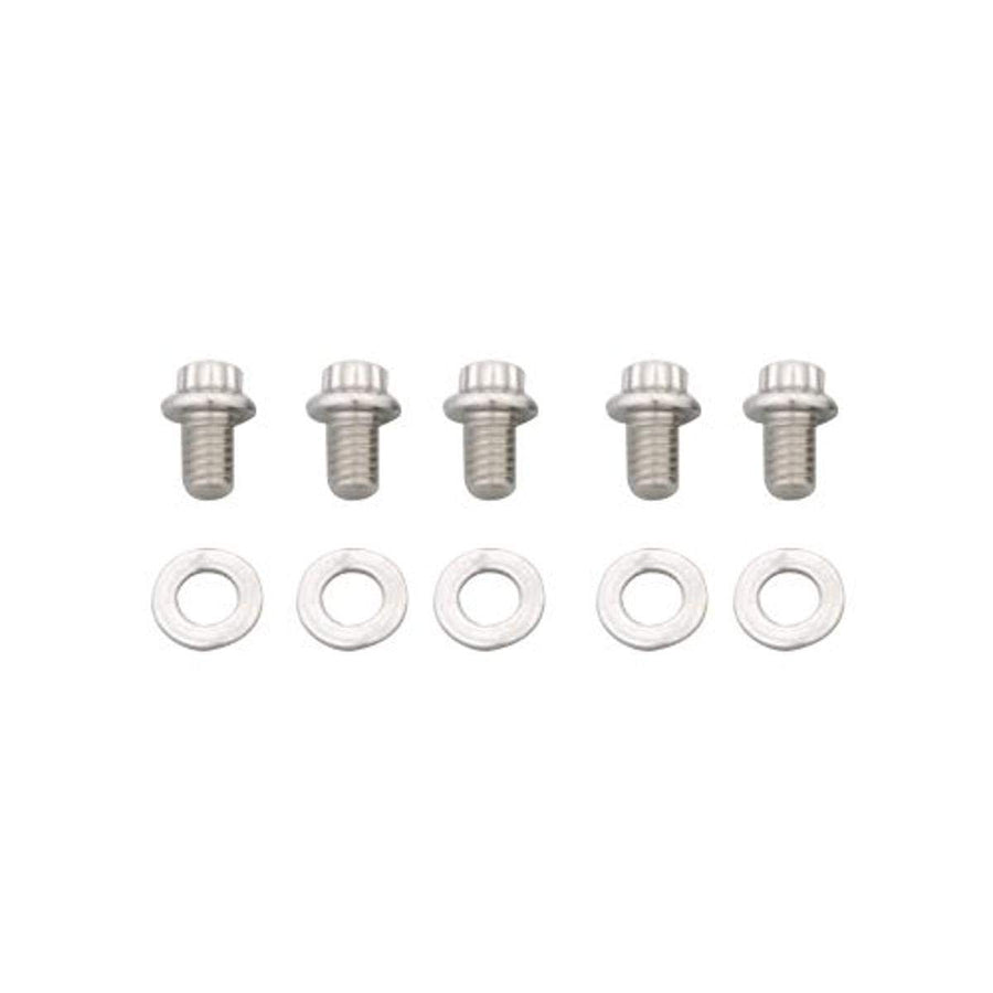 ARP 3/8-16" RH Thread 0.500" UHL 12-Point Stainless Steel Bolt with 3/8" Socket and Washer, (Set of 5)