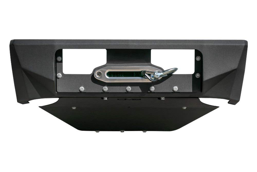 SPGC-01 | DV8 Offroad | Skid Plate for DV8 Offroad FBGC-01 Center Mount Bumper | Steel Construction | No Drill Installation | Extra Front End Protection | Lightweight | Black Finish