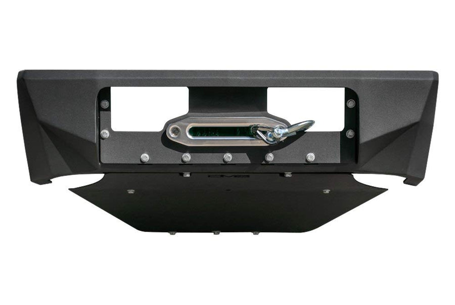 SPGC-01 | DV8 Offroad | Skid Plate for DV8 Offroad FBGC-01 Center Mount Bumper | Steel Construction | No Drill Installation | Extra Front End Protection | Lightweight | Black Finish