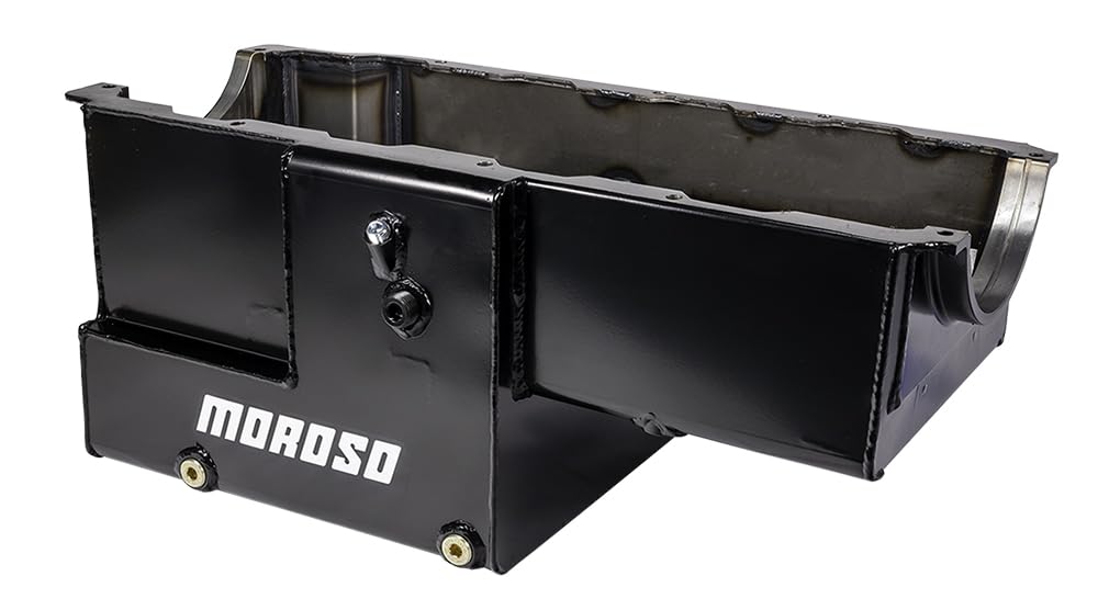 Moroso Fabricated 20034 Big Block Chevy Mark IV Oil Pan, For Heavy Duty Marine Use, 10" Depth