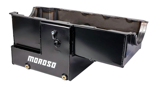 Moroso Fabricated 20034 Big Block Chevy Mark IV Oil Pan, For Heavy Duty Marine Use, 10" Depth