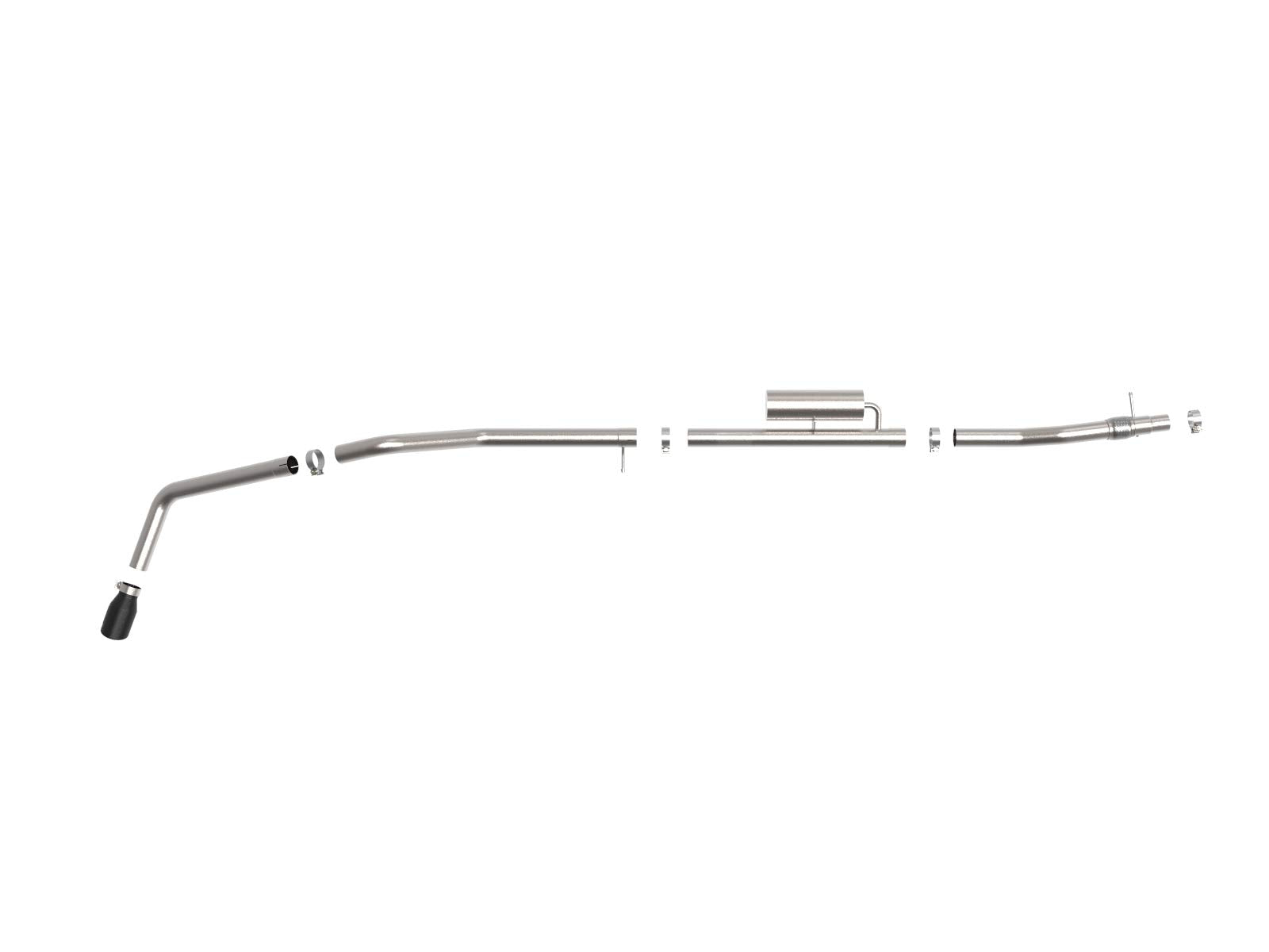 aFe Power Apollo GT Series 49-43118-B 3" Cat-Back Exhaust System for 19-20 Ford Ranger, Black Tip, 409 Stainless Steel