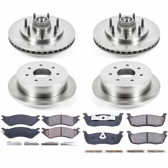 Power Stop KOE4390 Replacement Brake Kit-OE Front and Rear Brake Rotors & Ceramic Pads