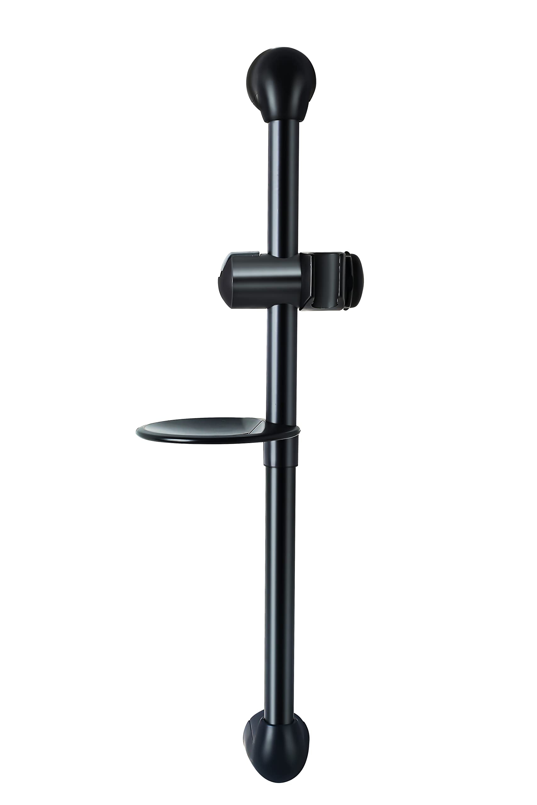 Dura Faucet RV Height and Angle Brass Adjustable Shower Slide Bar for Handheld Shower Head Wand - DF-SA300P-MB Wall Mount Holder