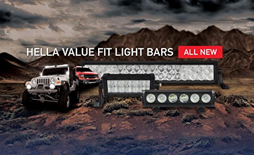 ValueFit HELLA 357209001 11" Design Series Light Bar (6 LED/Combo beam), Multi