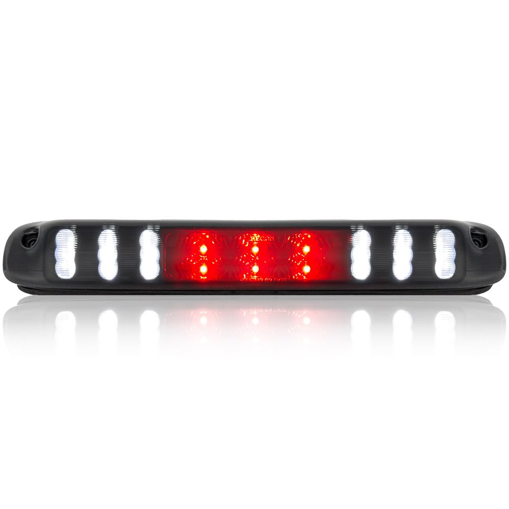 RECON - Smoked 3rd Brake Light Kit Fits 1999-2006 GMC Sierra & Chevy Silverado 1500/2500/3500 models Red & White LED Lights - Smoked Lens