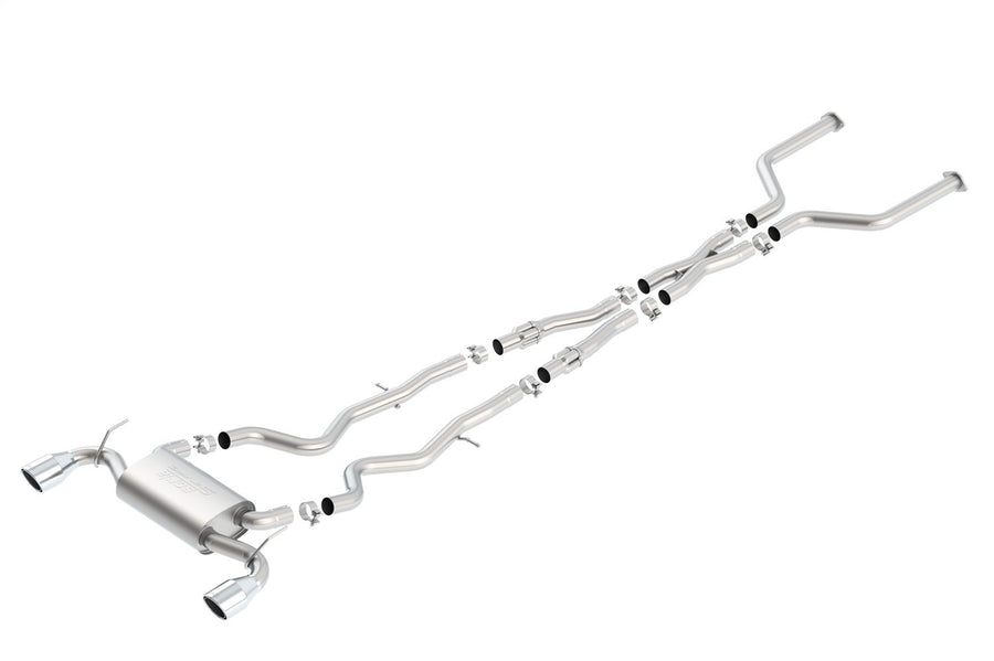 Cat-Back BORLA Performance Exhaust System for 2017-2022 Infiniti Q60 Sport/Red Sport 400 3.0L V6 Twin Turbo Automatic Transmission All Wheel Drive