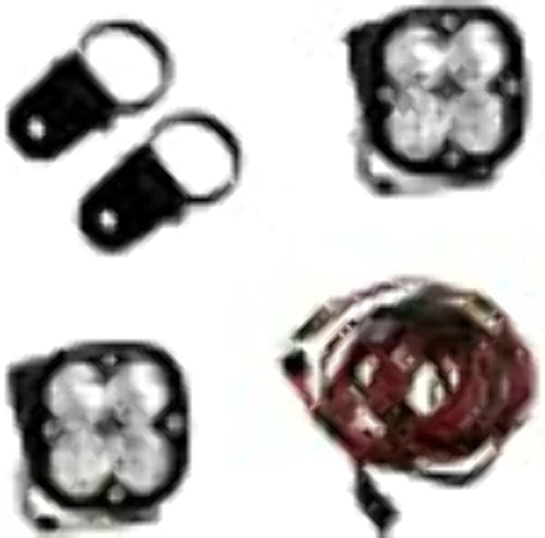 Baja Designs Squadron Sport PowerSports LED A-Pillar Mount Light Kit for UTV - 2 PCS LED with Wiring Harness, 2-inch Tube Mounts