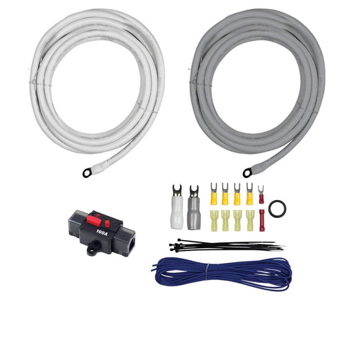 20Ft T-SPEC 4Awg Kit W/Circuit Breaker,AMP Kits V10 Marine and Power Sports (V10-2041)