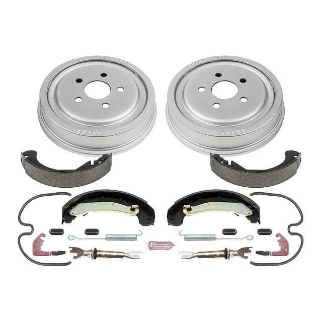 Power Stop Autospecialty KOE15380DK Rear Replacement Brake Kit-OE Brake Drums & Ceramic Brake Pads For Chevrolet Cavalier 2003-2005, Pontiac Sunfire 2003-2005 [Model Specific]