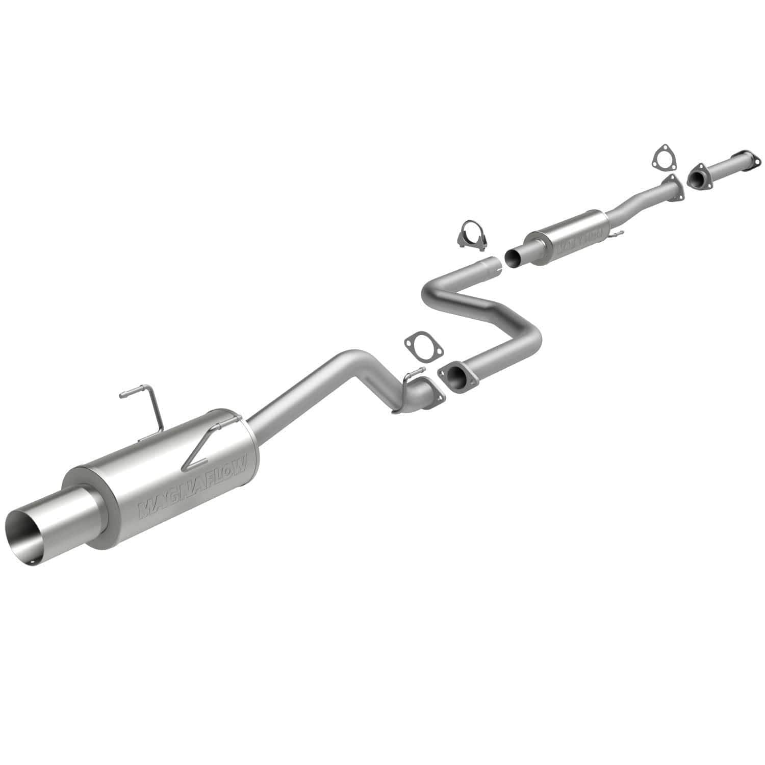Performance MagnaFlow Exhaust System 15646: Cat-Back, Street Series, Compatible with 1992-2000 Honda Civic