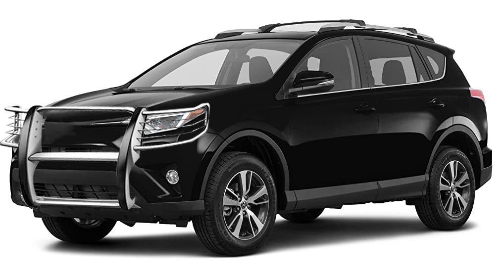 Grille Brush Black Horse Bumper Guard Modular Stainless Steel Compatible with 2006-2018 Toyota RAV4-17A093902MSS
