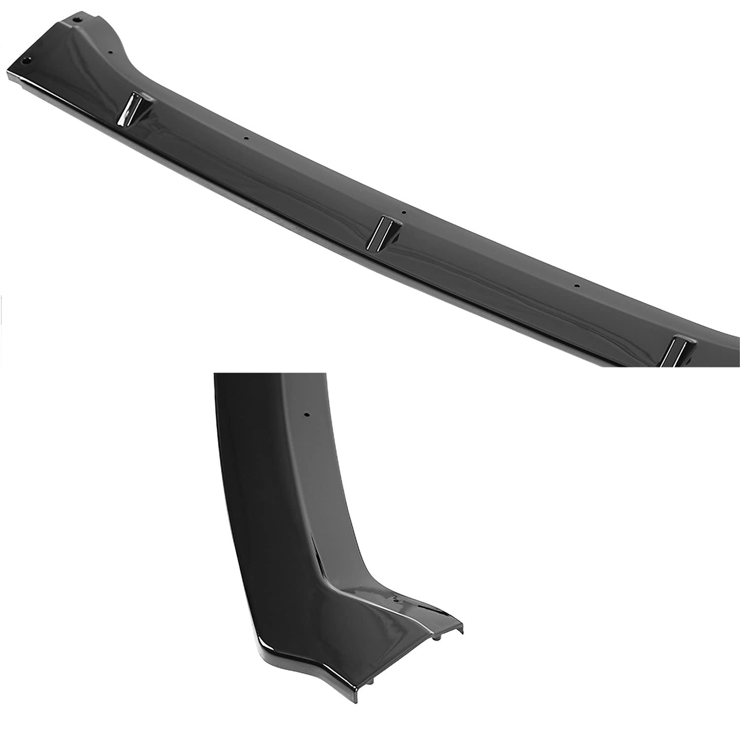 Glossy Black Spec-D Tuning Front Bumper Lip Spoiler 3PC Compatible with 2019-2020 Nissan Altima 4-Door