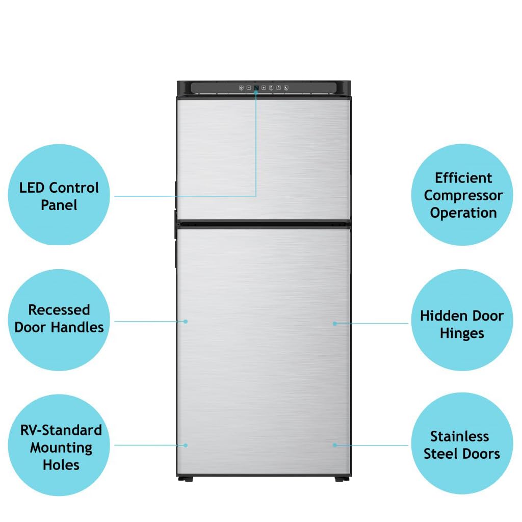 8 Cu ft. Dc Compressor Norcold N8DCBKR Refrigerator