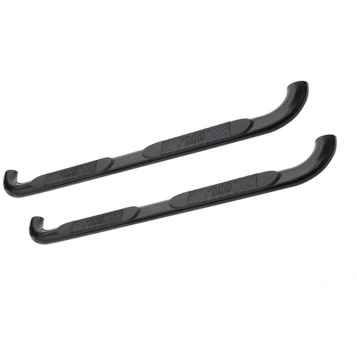 Platinum 4 Westin Oval Nerf Bars fits 2014-2018 Silverado Sierra 1500 2019 Silverado LD Sierra 1500 Limited Double Cab (Body Mount) Black Pair