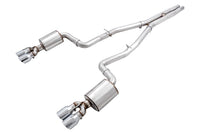 Dodge Challenger AWE Tuning 2015+ 6.4L/6.2L Non-Resonated Touring Edition Exhaust - Quad Silver Tips