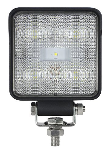 4 Square LED Close Range Worklight HELLA 357107001, Black ValueFit