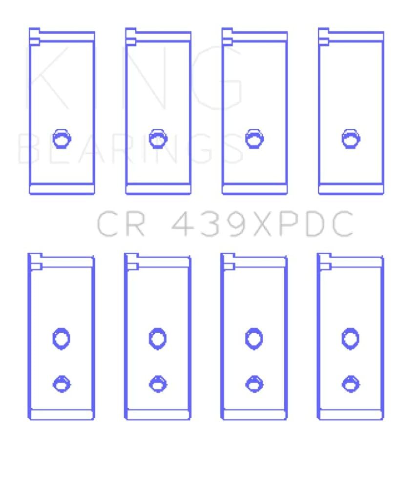 King Honda 4 B18A1/B18B1 (Size Standard) Connecting Rod Bearing Set King Engine Bearings (CR439XPDCSTDX)