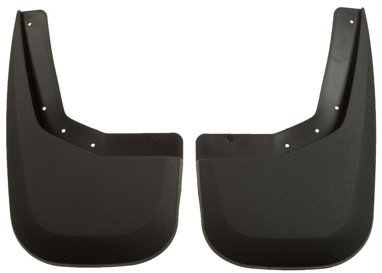 Rear Mud Guards - Husky Liners | 2007-2013 GMC Sierra 1500, 2007-2014 GMC Sierra 2500/3500, Rear Set - Black, 2 Pc. | 57801