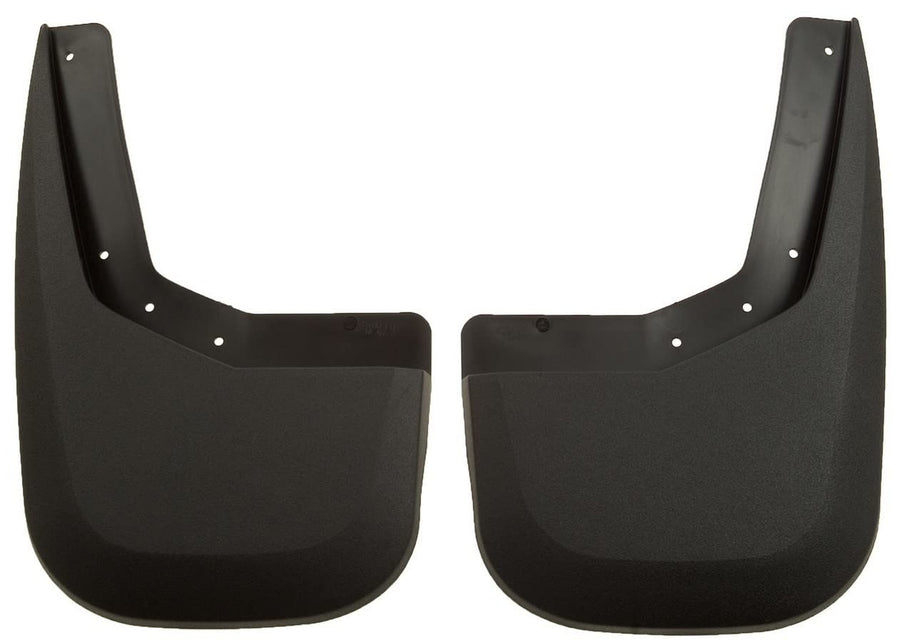 Rear Mud Guards - Husky Liners | 2007-2013 GMC Sierra 1500, 2007-2014 GMC Sierra 2500/3500, Rear Set - Black, 2 Pc. | 57801