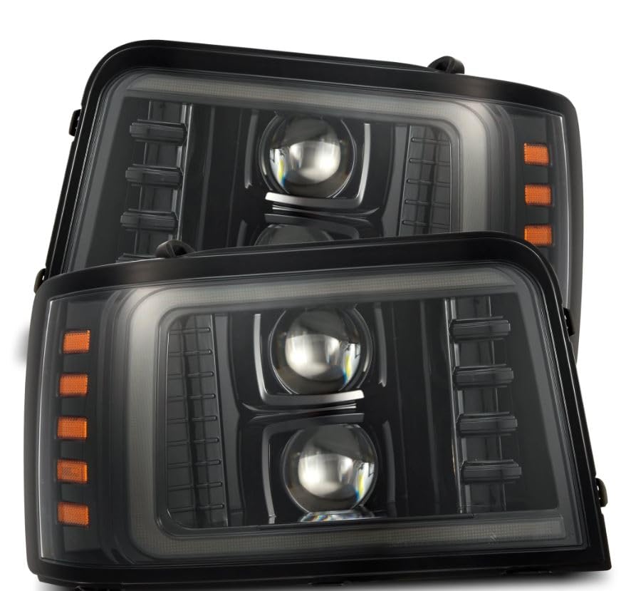 ALPHAREX Ford F-Series/Bronco LUXX-Series LED Projector Headlights: Alpha-Black