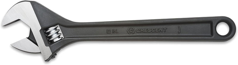 4" Adjustable Crescent Black Oxide Wrench - Bagged - AT24BK