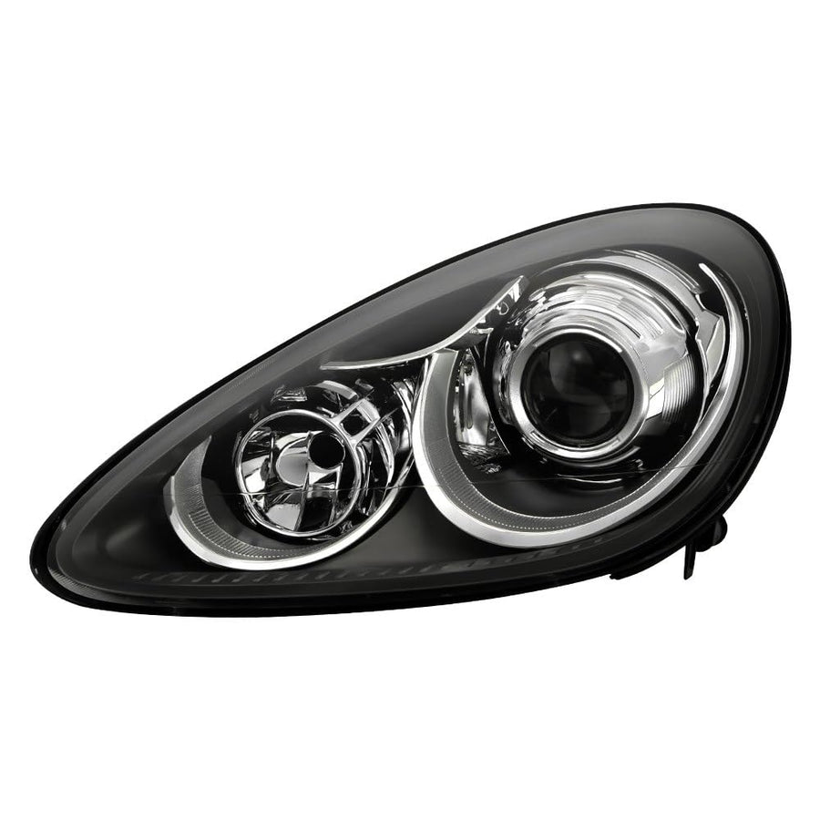 Porsche Cayenne 11-14 Spyder (POE) HID w/AFS Non-LED DRL Projector Headlights - OE Grey Left