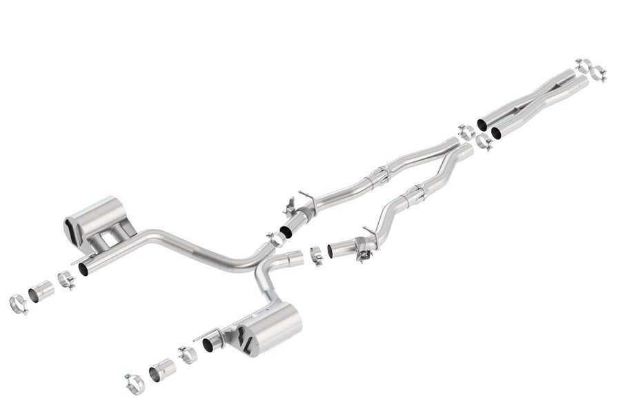 BORLA Cat-Back System 140714 for 2016-2023 Dodge Challenger R/T 5.7L V8 Automatic/Manual Trans. RWD With MDS (cyl. deactivation) Valves. BORLA System Does NOT Include Tips Use Factory Bezel/Valance.