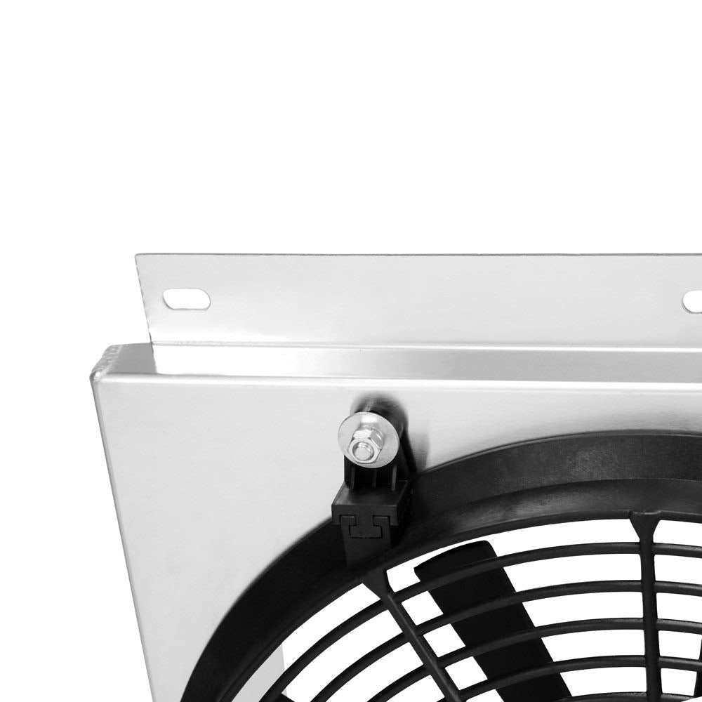 Mishimoto Aluminum Fan Shroud MMFS-CK-78PROBE w Probe Fits Chevrolet C/K Truck 1978-1986 Silver
