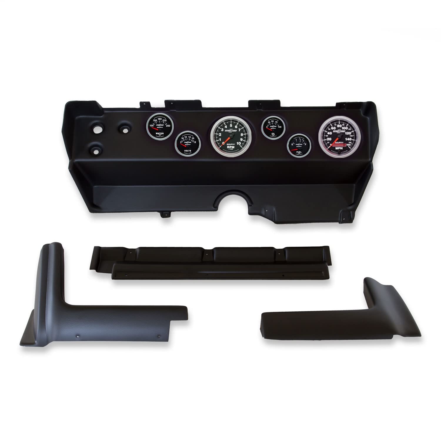 AUTO METER Direct Fit Dash Kit 2139-12, Ebody/Cuda/Challenger 70-74, Tach/Mph/Fuel/Oilp/Wtmp/Volt, Sport-Comp Ii