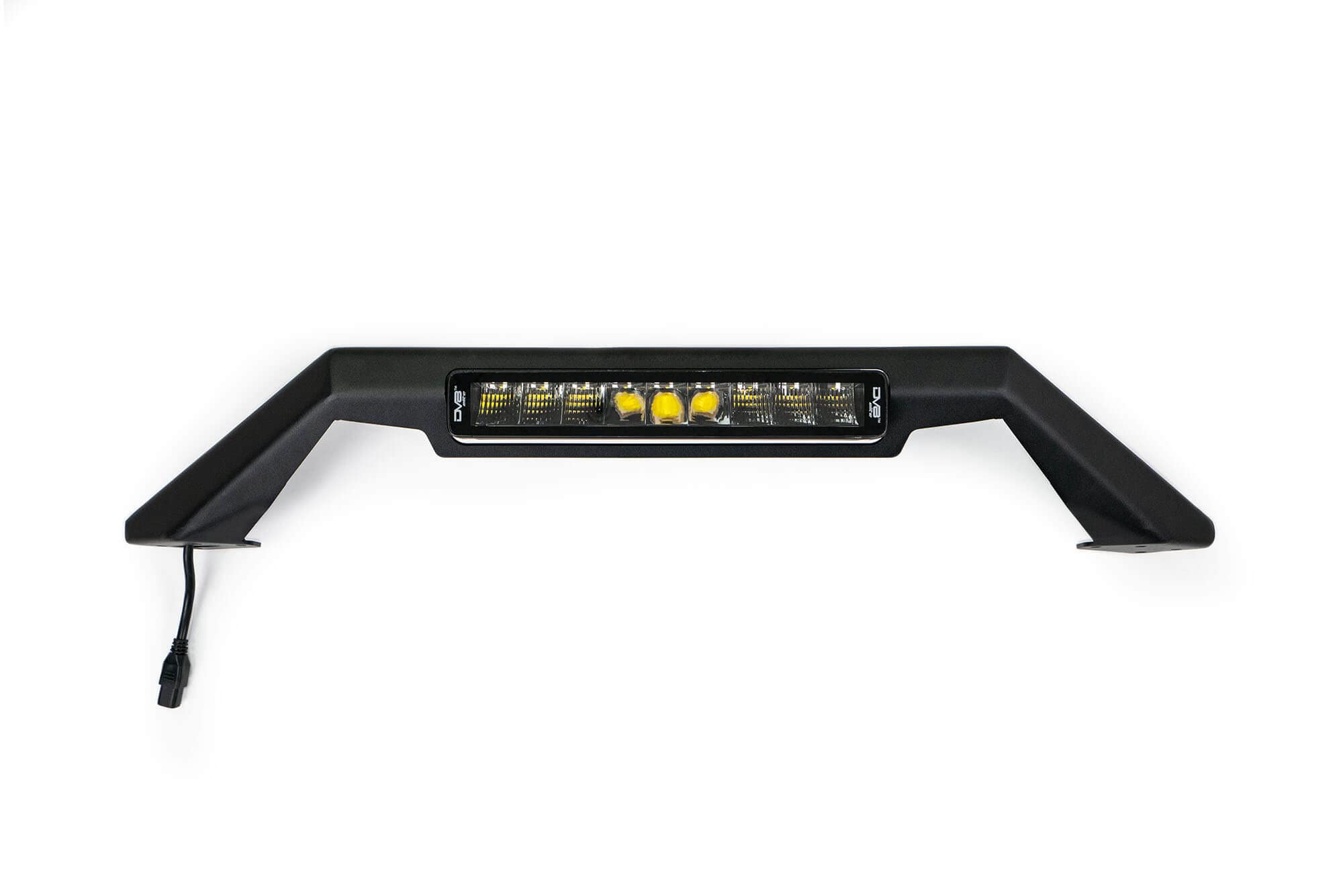 Bull Bar with LED Light Bar Mount DV8 Offroad fits most MTO Series Front Bumpers | Steel Construction | Accommodates 13-inch Elite Series Light Bar