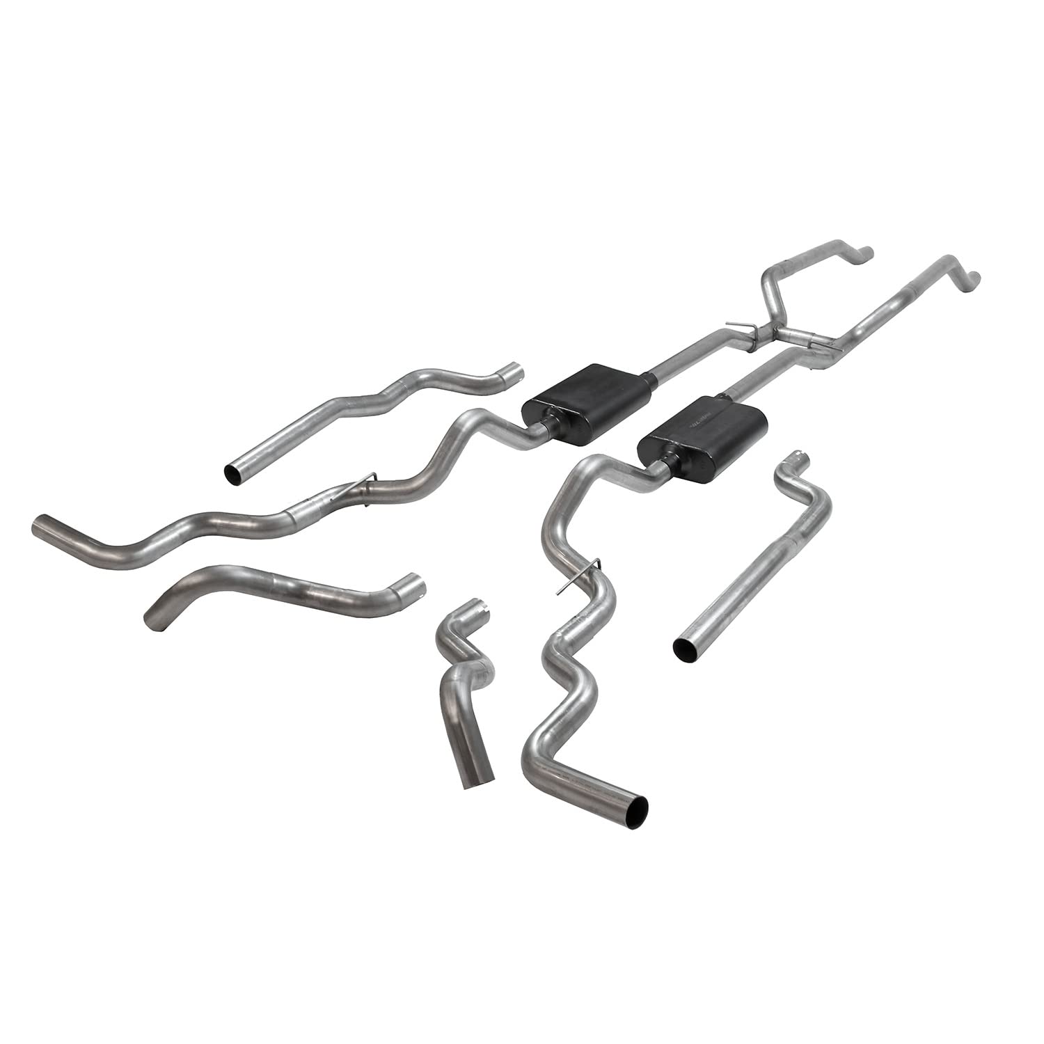 Flowmaster Crossmember Back 817940 Exhaust Kit 2.5 Inch 409 Stainless Steel Compatible with 1967-1972 Chevy/GMC K10, K15/K1500, K20, K25/K2500 4WD V8