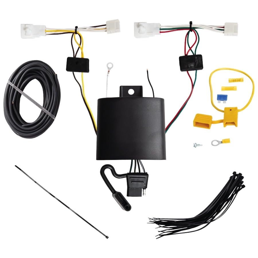 T-One® TEKONSHA 118884 T-Connector Custom Harness, 4-Way Flat, w/Circuit Protected ModuLite® HD Module, Compatible with RX350 Lexus, RX500h