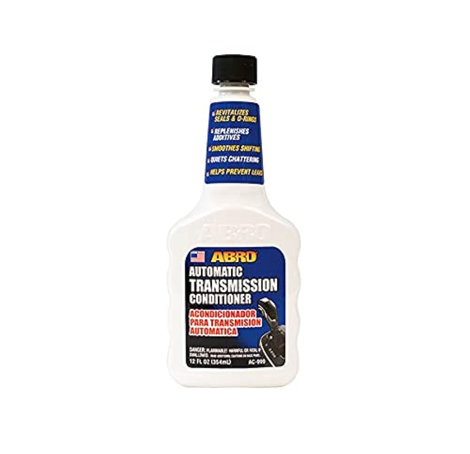 ABRO Automatic Conditioner Transmission, 12 fl oz., Quiets Chattering, Fortifies and Replenishes Automatic Transmission Fluid, Helps Prevent Leaks for Automotive (Pack of 1)