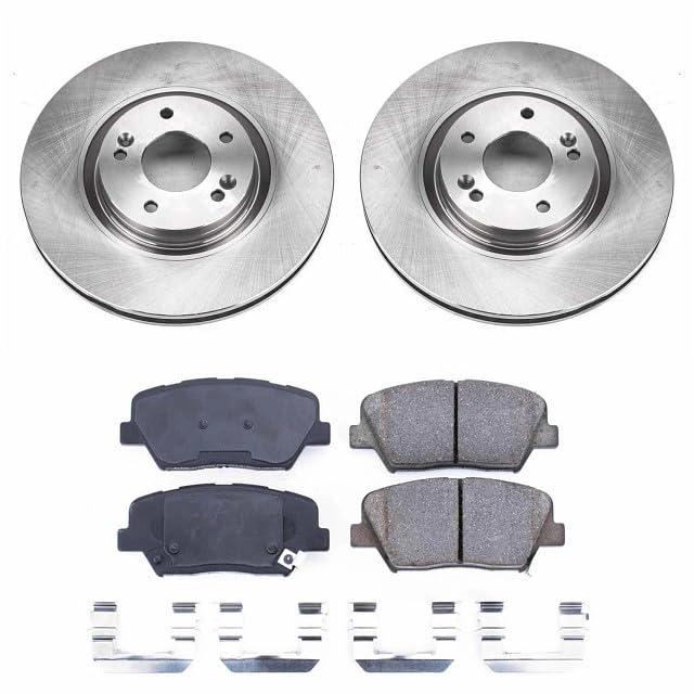 Power Stop KOE6764 Front Replacement Brake Kit-OE Brake Rotors & Ceramic Brake Pads For Hyundai Azera 2012-2017 [Model Specific]