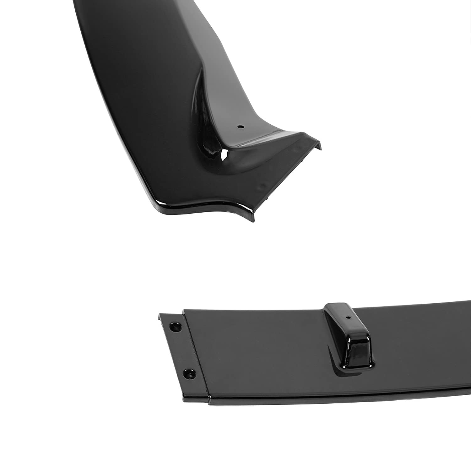 Glossy Black Spec-D Tuning Front Bumper Lip Spoiler Splitter Kits 3PC Compatible with Nissan Sentra 2016-2019
